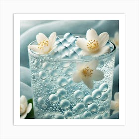 Sovereign Flame Water Inspired Jasmine Pearls Cocktail Art Print