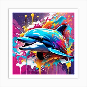 Dolphin Painting Art Print