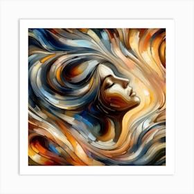 Abstract Of A Woman 2 Art Print