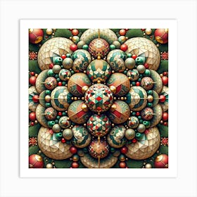 Christmas Ornaments 1 Art Print