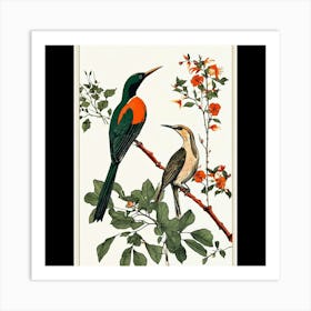 Bird On A Branch Art Print