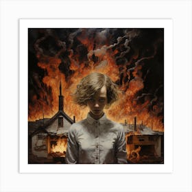 Want to see the world burn Art Print