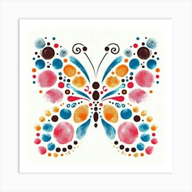 Handprint Butterfly Art 1 Art Print