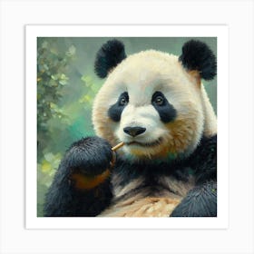 Panda Bear Painting Art Print