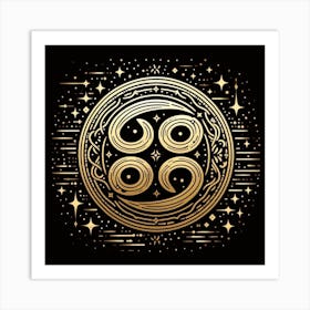 A Zodiac symbol, Cancer 2 Art Print