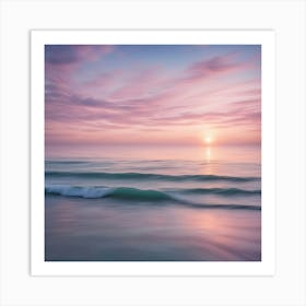 Sunset At The Beach 2 Art Print