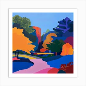 Abstract Park Collection Battersea Park London 3 Art Print