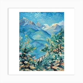 View Of The Mountains Art Print