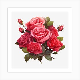 Bouquet Of Roses 4 Art Print