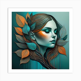 Portrait in motion Art Print