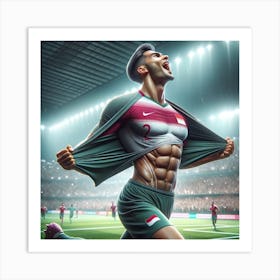 Soccer Player In Indonesia 1 Art Print