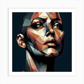 Geometric Portrait Art Print