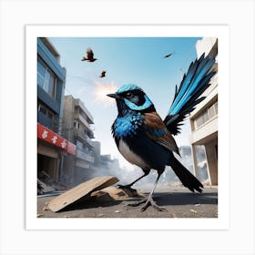 Bird In The City Art Print