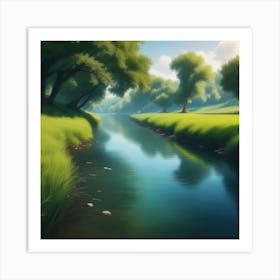 River 4 Art Print