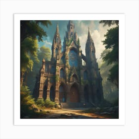 Castle In The Woods 10 Art Print