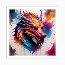 Dragon Head Art Print