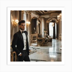 Man In Tuxedo 2 Art Print