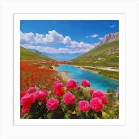 Azerbaijan beautiful Valley Art Print