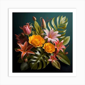 Bouquet Of Flowers 15 Art Print