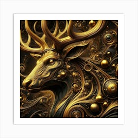 Deer Head 1 Art Print