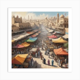 Egyptian Market art Art Print