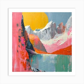 Mountain Landscape, Abstract Expressionism, Minimalism, and Neo-Dada Art Print