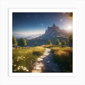 Path In The Mountains 5 Art Print