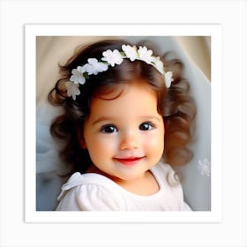 Cute Baby Girl 5 Art Print