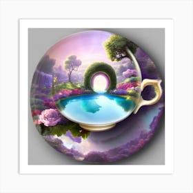 Tea Cup Painting Art Print