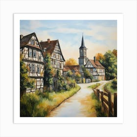 Old German Village Art Print