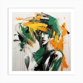 Woman In A Hat 14 Art Print