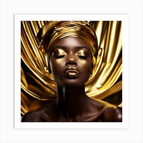 Golden Beauty Art Print