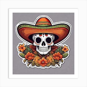 Day Of The Dead Skull 29 Art Print