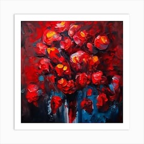 Red Roses Art Print