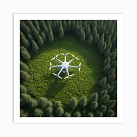 Drone In The Forest 1 Art Print