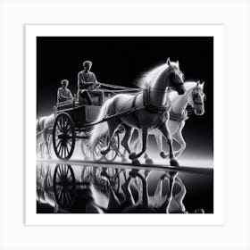 Horse Drawn Carriage Art Print