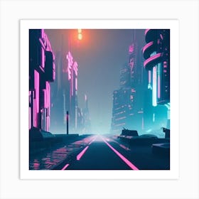 Futuristic City Art Print