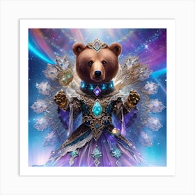 Bear In A Dress 1 Art Print