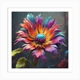 Colorful Flower 1 Art Print