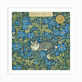 William Morris'S Cat Art Print