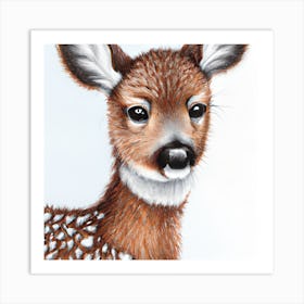Deer Portrait Art Print