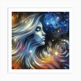 Abstract Of A Woman 6 Art Print