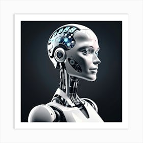 Female Robot 5 Art Print