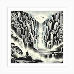 Waterfall 4 Art Print