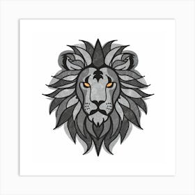 Lion Head Art Print