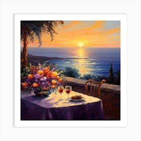 SUNSET Art Print