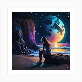 Full Moon Art Print