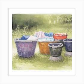 Laundry Day Art Prin) Art Print