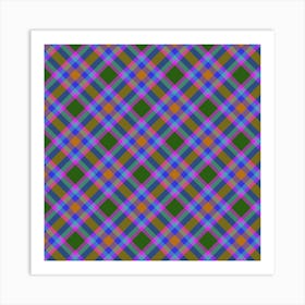 Plaid Fabric 186 Art Print