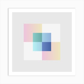 Squares Block 2 Art Print